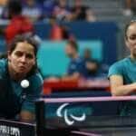 Cátia Oliveira e Joyce Oliveira avançam à semifinal e já garantem medalha nas duplas do tênis de mesa na Paralimpíada de Paris, em 29/08/2024 Por: Silvio Avila/CPB/Direitos Reservados