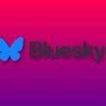 Bluesky em fundo gradiente
