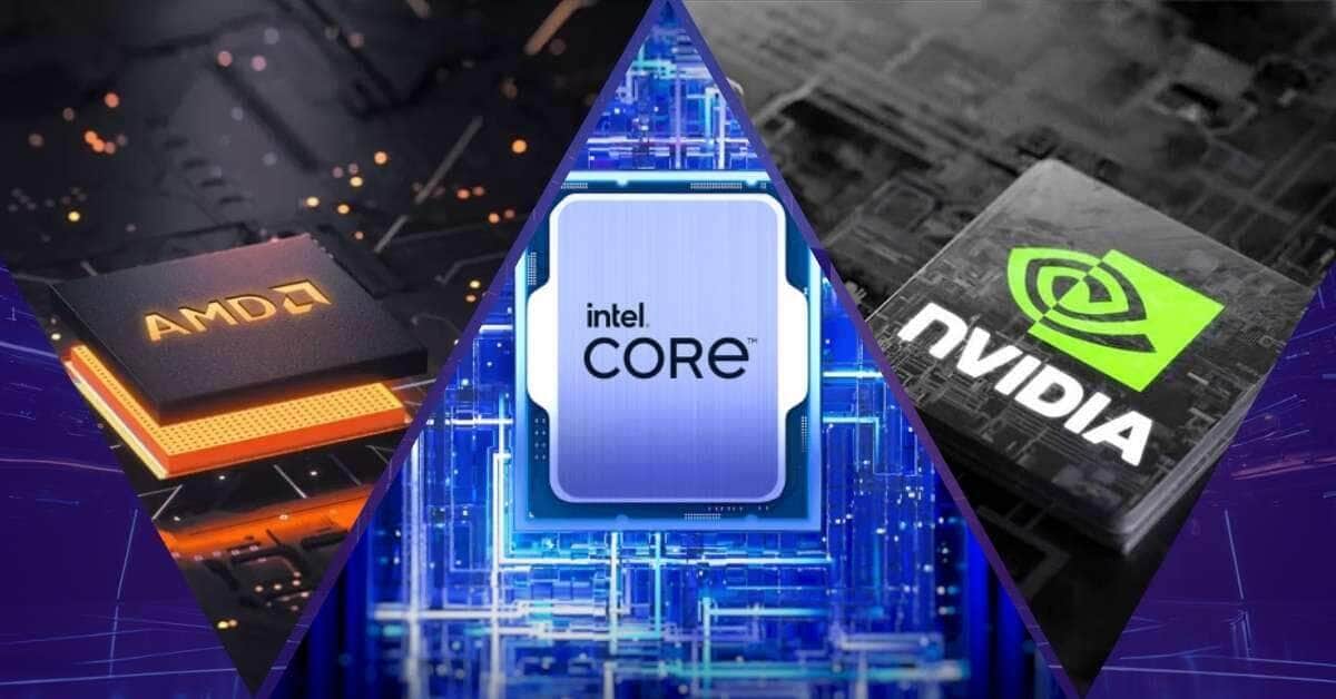 AMD Intel e Nvidia em sucessao