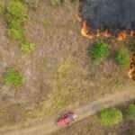 Drones auxiliam bombeiros de Santa Catarina no combate a incêndios no Pantanal de Mato Grosso