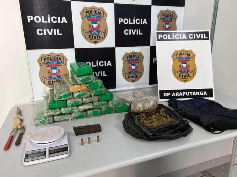 Polícia Civil de Mato Grosso evita execução e apreende drogas em Araputanga