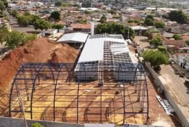Nova escola de Barra do Garças já está com 60% de obra concluída
