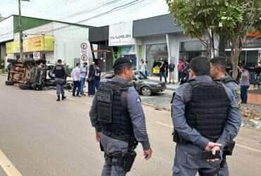 Acidente em Lucas do Rio Verde: Quatro veículos e uma moto foram atingidos em colisão (vídeo)