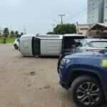 Acidente entre três veículos é registrado na perimetral da BR-163 em Lucas do Rio Verde