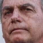 Brasília (DF), 18/10/2023, O ex-presidente Jair Bolsonaro, fala com jornalistas, na sede da Polícia Federal em Brasília. Foto: Valter Campanato/Agência Brasil