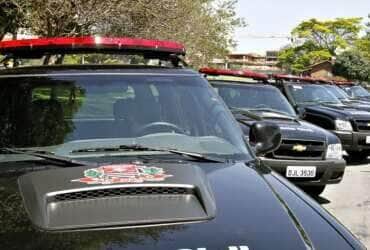 Viaturas da polícia civil de São Paulo