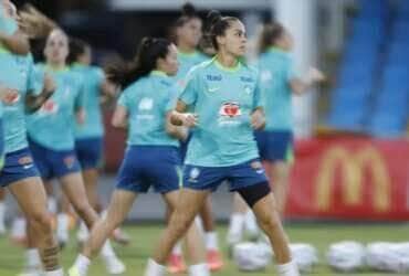 seleção feminina, treino