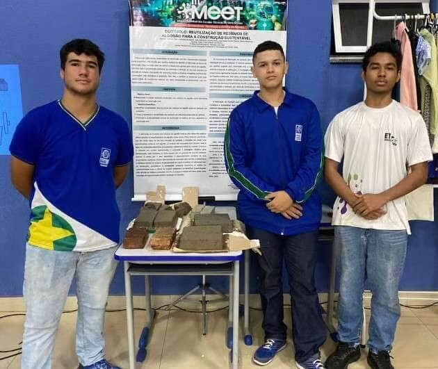 Estudantes de Mato Grosso desenvolvem tijolo sustentável à base de resíduos de algodão