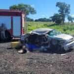 Mulher morre e homem fica ferido em grave acidente na BR-070 em Barra do Garças