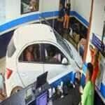 (VÍDEO) Carro invade sala vip da rodoviária em Confresa e deixa homem ferido