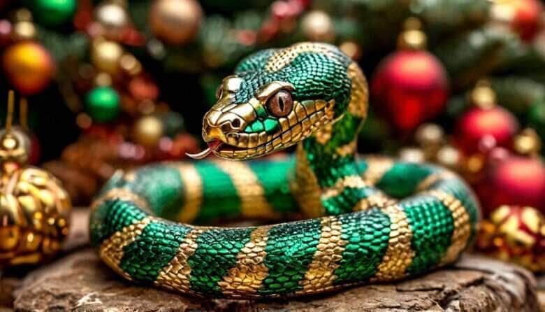 Cobra de madeira verde