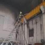 Corpo de Bombeiros de Mato Grosso combate incêndio em fábrica de transformadores