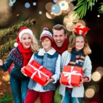 Família no natal