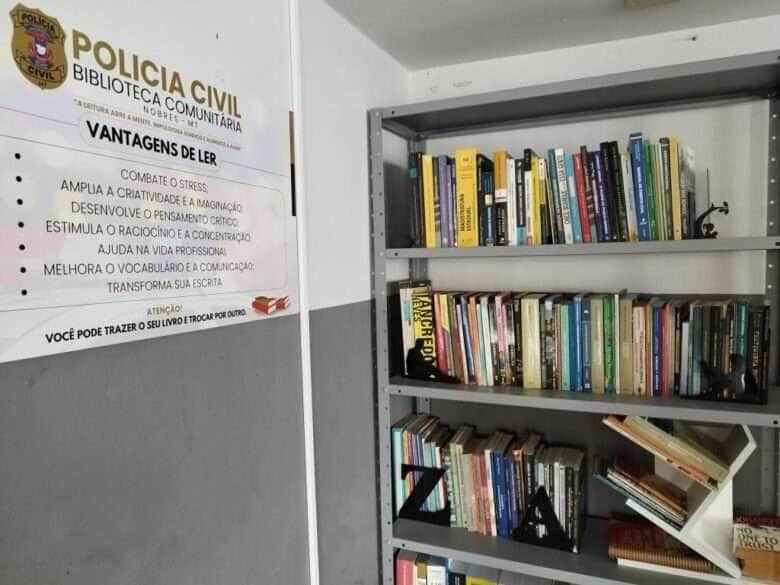 Polícia Civil de Mato Grosso inaugura biblioteca comunitária pioneira na Delegacia de Nobres 