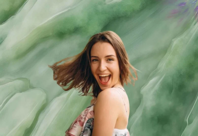 Mulher Feliz com Sorte