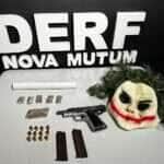 Polícia de Nova Mutum prende suspeito de tráfico com arma que pode estar ligada a homicídio