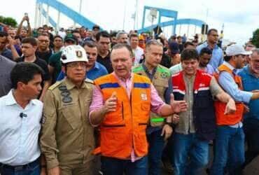 Estreito-MA 23/12/20224 Governador do Maranhão em Estreito para averiguar a situação da ponte Juscelino Kubitschek de Oliveira, que desabou neste domingo. Foto Reprodução do Instagram/ / governador/ Carlos Brandão