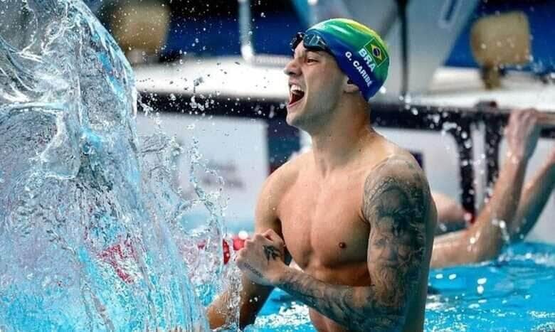 Guilherme Caribé fatura prata nos 100m livre do Mundial de piscina curta, em 12/12/2024