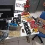 Arsenal de guerra: homem é preso por ameaçar matar a esposa e posse de 957 munições em Mato Grosso