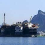A Petrobras anunciou a chegada da plataforma de petróleo, P-67, ancorada na Baía de Guanabara, destinada ao Sistema de Produção do Campo de Lula, no pré-sal da Bacia de Santos.