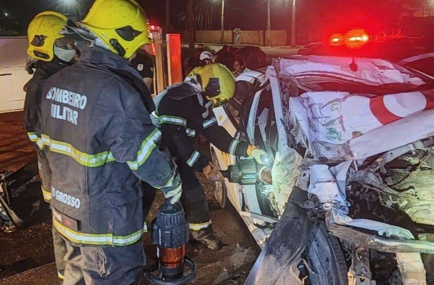 Resgate do acidente na BR-163 em Sinop, Mato Grosso