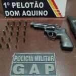 Homem é preso pela PM por porte ilegal de arma na zona rural de Dom Aquino