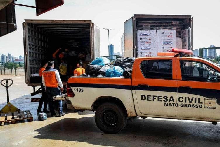 Mato Grosso envia ajuda humanitária a municípios atingidos por enchentes