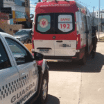 Motociclista em estado grave após colisão em frente ao Aeroporto de Várzea Grande