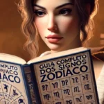 Signos , mulher lendo seu horóscopo