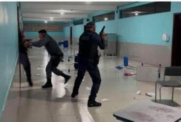 Polícia Militar e Guarda Civil Municipal de Lucas do Rio Verde realizam treinamento contra ataques em escolas