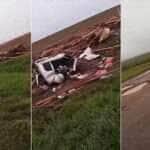 Grave acidente na MT-244 deixa duas vítimas fatais e uma criança ferida