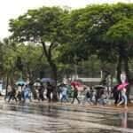 Brasília, (DF), 09/10/2024 - Chuva na W3 Sul, Setor Comecial. Foto Valter Campanato/Agência Brasil.