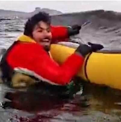 Susto nas águas geladas: jovem é éngolido e depois solto por baleia-jubarte no Estreito de Magalhães