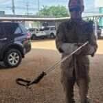 Corpo de Bombeiros de Mato Grosso resgata serpente que estava dentro de motocicleta