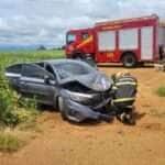 Corpo de Bombeiros socorre vítima de acidente de trânsito na BR-070 em Mato Grosso