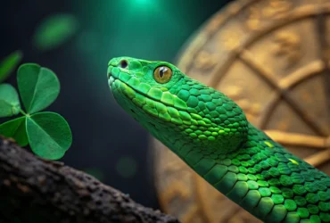 Esta é a Cobra madeira Verde