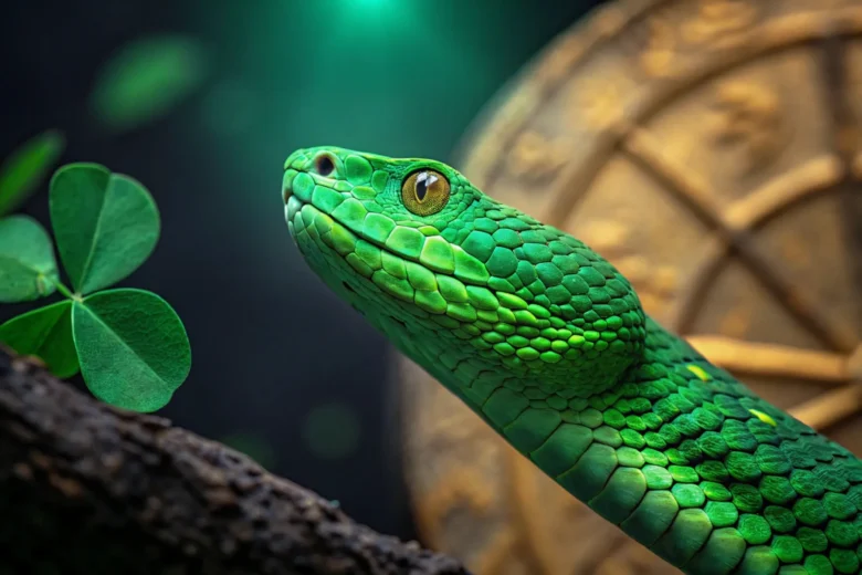 Esta é a Cobra madeira Verde