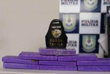 Polícia Militar apreende 25 tabletes de maconha em Várzea Grande