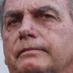 Brasília (DF), 18/10/2023, O ex-presidente Jair Bolsonaro, fala com jornalistas, na sede da Polícia Federal em Brasília. Foto: Valter Campanato/Agência Brasil