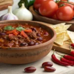 Chili Mexicano com Carne e Feijão