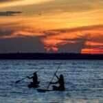 Manaus, AM 06/07/2024 Cenas da Amazônia. Por do sol no Rio Negro  Foto: Fabio Rodrigues-Pozzebom