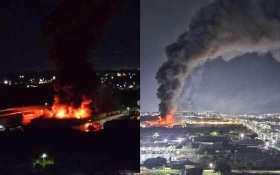 Fogo atingiu grande parte do local; bombeiros usaram 130 mil litros de água para conter as chamas