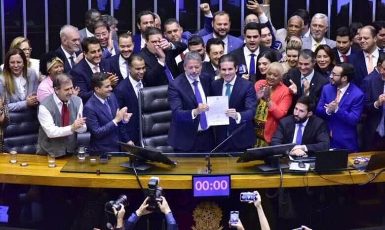 Brasília-DF 01/02/2025  - Eleição da Mesa Diretora da Câmara dos Deputados para o biênio 2025/2027. ( Deputado Hugo Motta foi eleito novo presidente da Câmara dos Deputados. Foto Bruno Spada/ Câmara dos Deputados