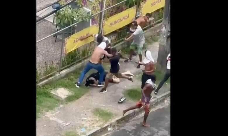 Pernambuco-01/02/2025 Selvageria e brutalidade são registradas antes do clássico Santa Cruz x Sport Club do Recife,um dos principais do estado do Pernambuco. Fotos redes sociais X