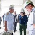 A ministra da Ciência, Tecnologia e Inovação, Luciana Santos, visitou nesta segunda-feira (24) o Centro Industrial Nuclear de Aramar, na cidade de Iperó, interior de São Paulo.