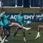 seleção brasileira feminina de futebol entra na reta final da preparação para Paris 2024 na Granja Comary, em 10/07/2024