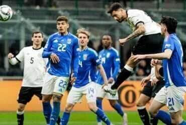 Alemanha x Itália: onde assistir e escalações para as quartas na Liga das Nações. Imagens: Divulgação Alemanha