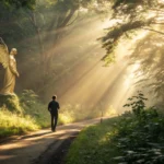 Anjo iluminando o caminho