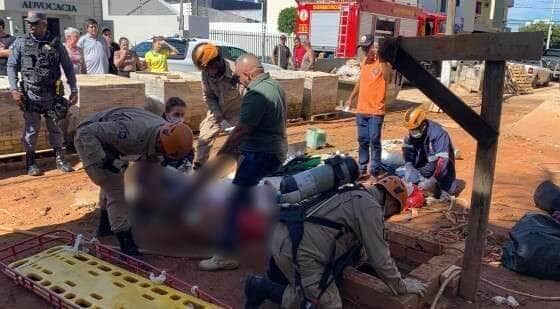 Homem de 57 anos sofreu parada cardiorrespiratória dentro do poço; vítimas foram encaminhadas para a UPA de Primavera do Leste