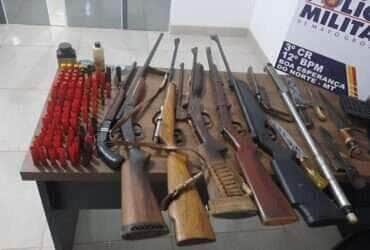 Homem e preso por ameaca tentativa de homicidio e porte ilegal de armas em Boa Esperanca do Norte
